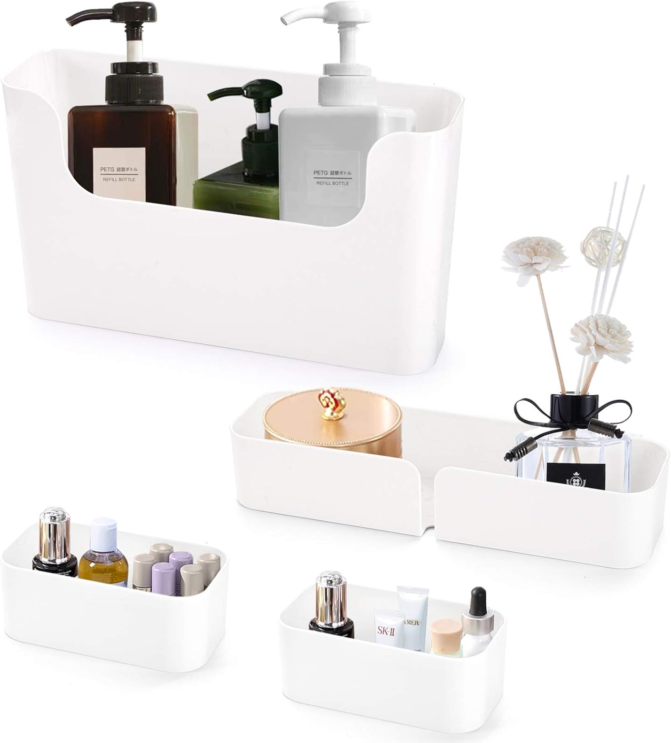 4-Pack of Bathroom Shelves