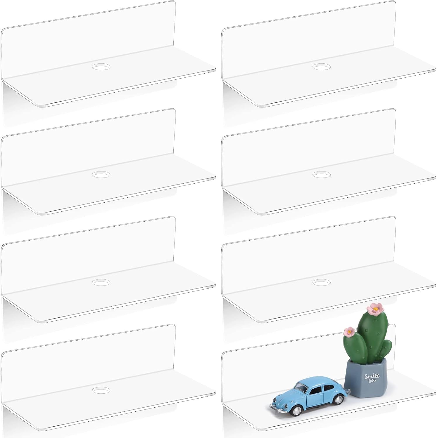 8-Pack of Floating Shelves
