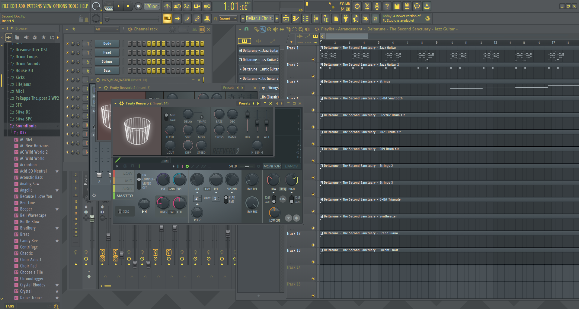 Elements project open in FL Studio