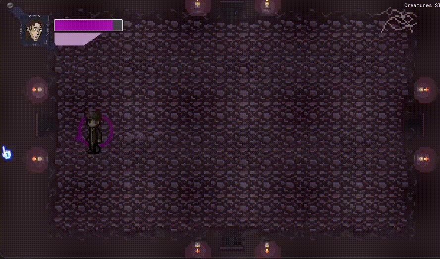 Someone fighting enemies in the final version of Soul Knife