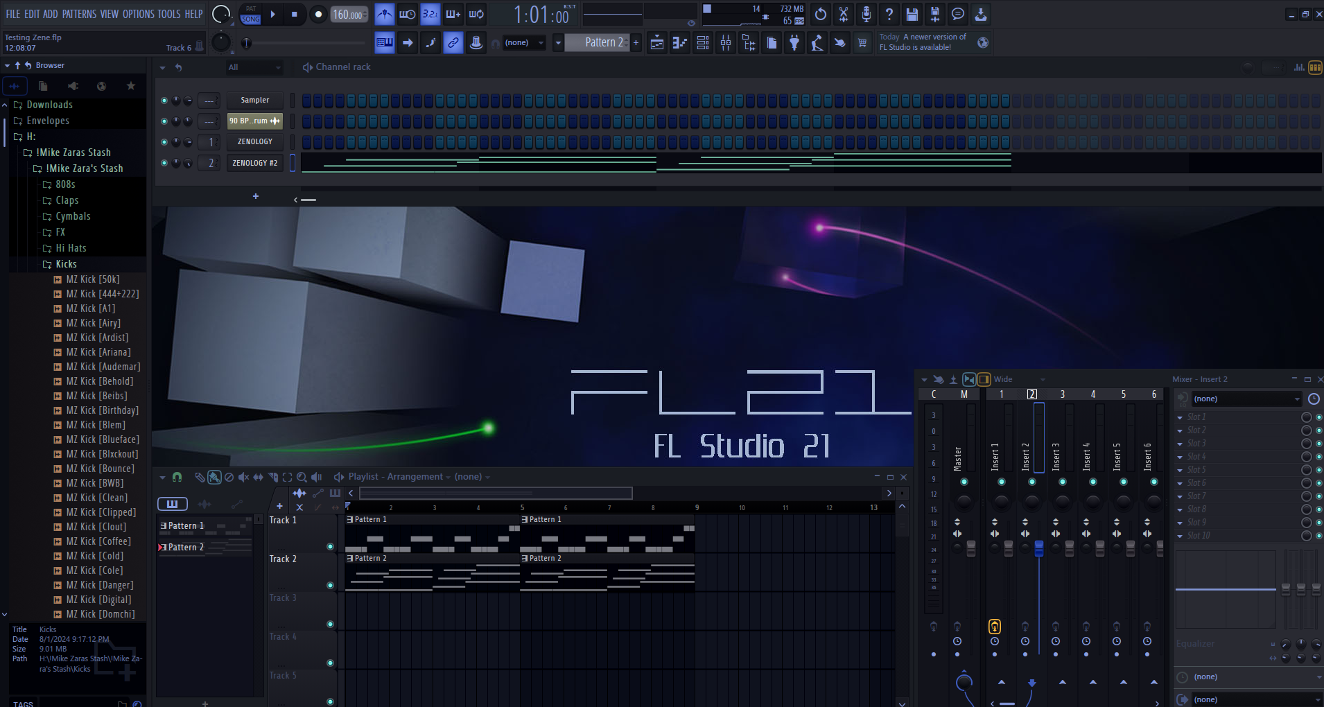Starlight project open in FL Studio