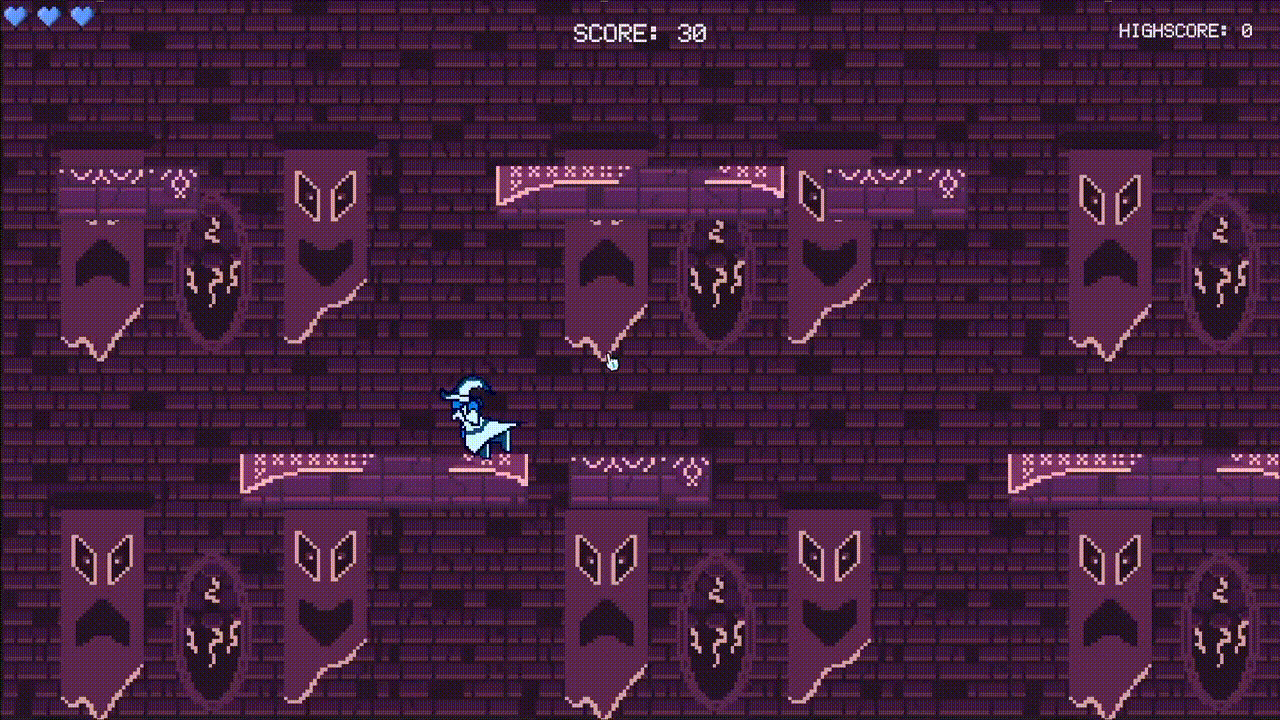 Someone playing the final version of Tower Quest